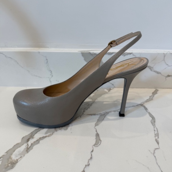 YSL Tribtoo Slingback, Grey, Size 41 1/2 - Picture 2 of 6